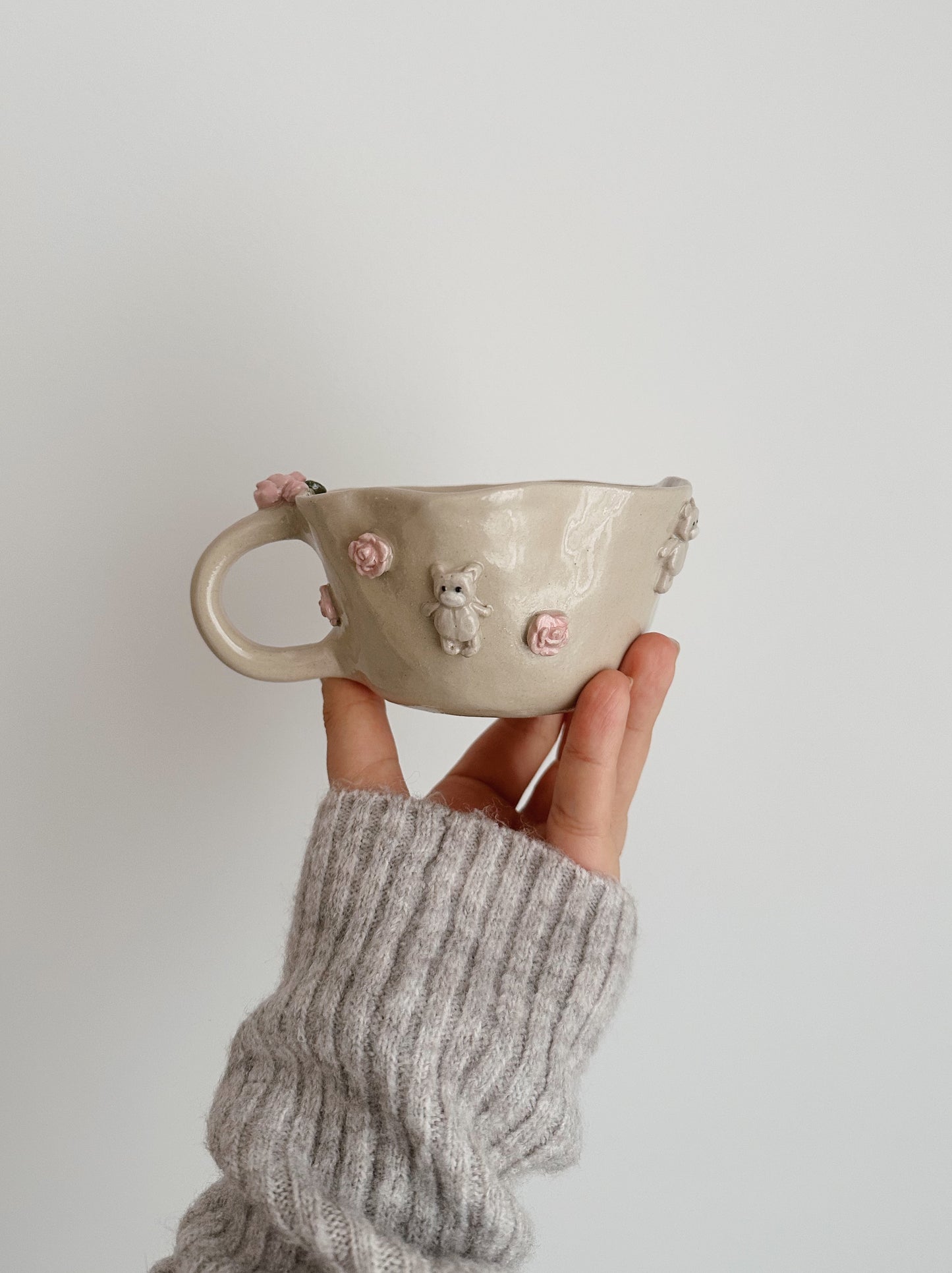 TEDDY x ROSES mug