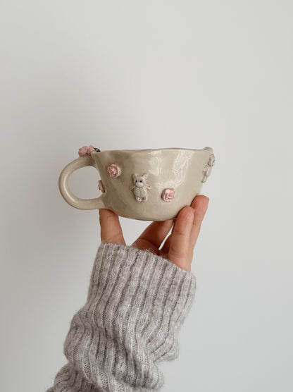 TEDDY x ROSES mug