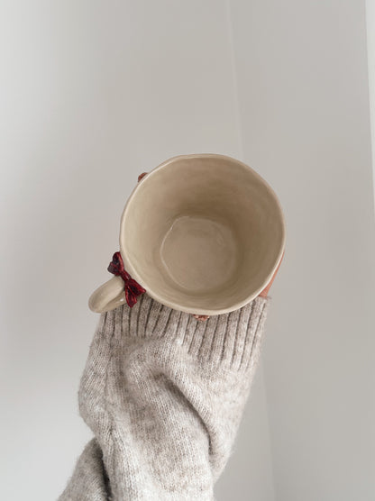 TEDDY mug with red bow