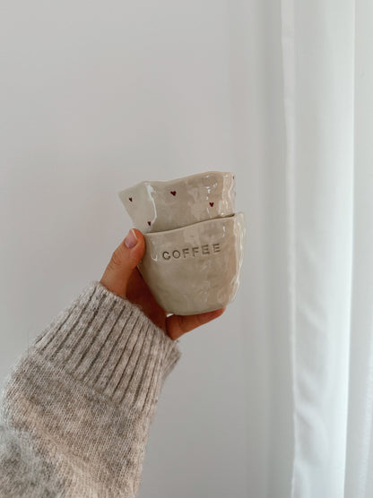 HEARTS mug without handle