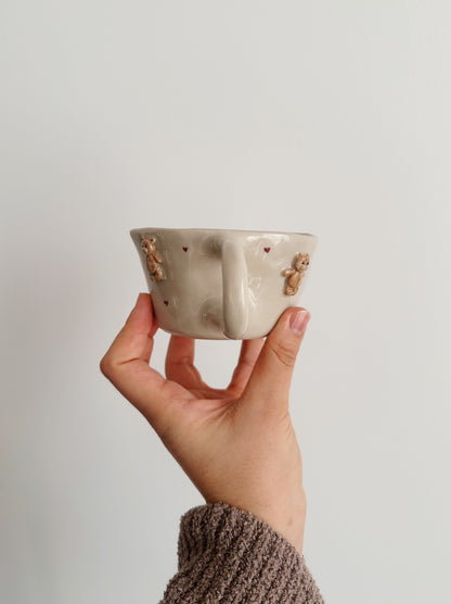 TEDDY mug with hearts around and teddy inside