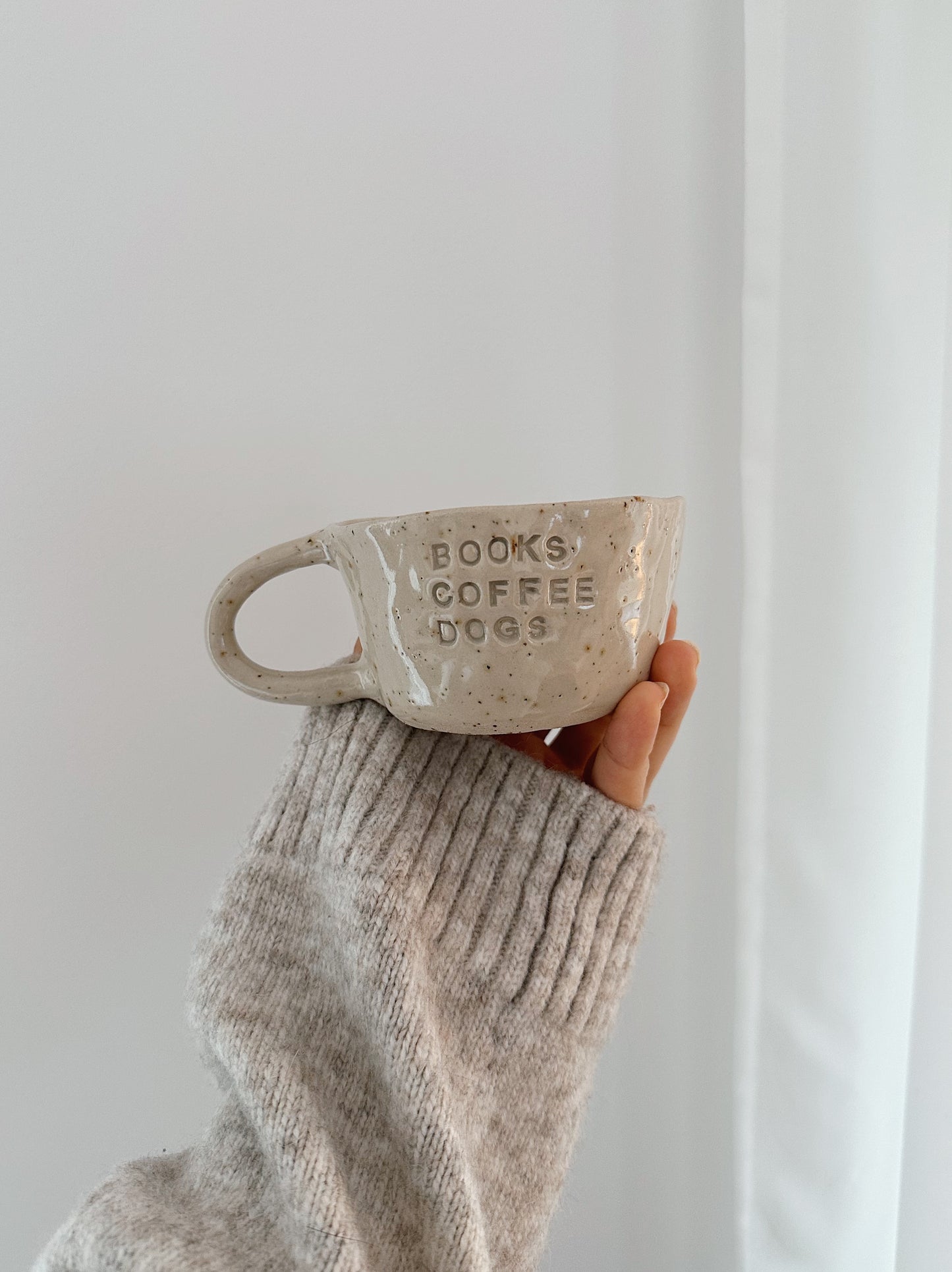 Books. Coffee. Dogs.