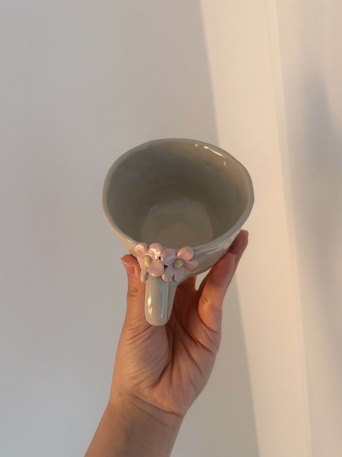 FLOWER mug with pink flowers