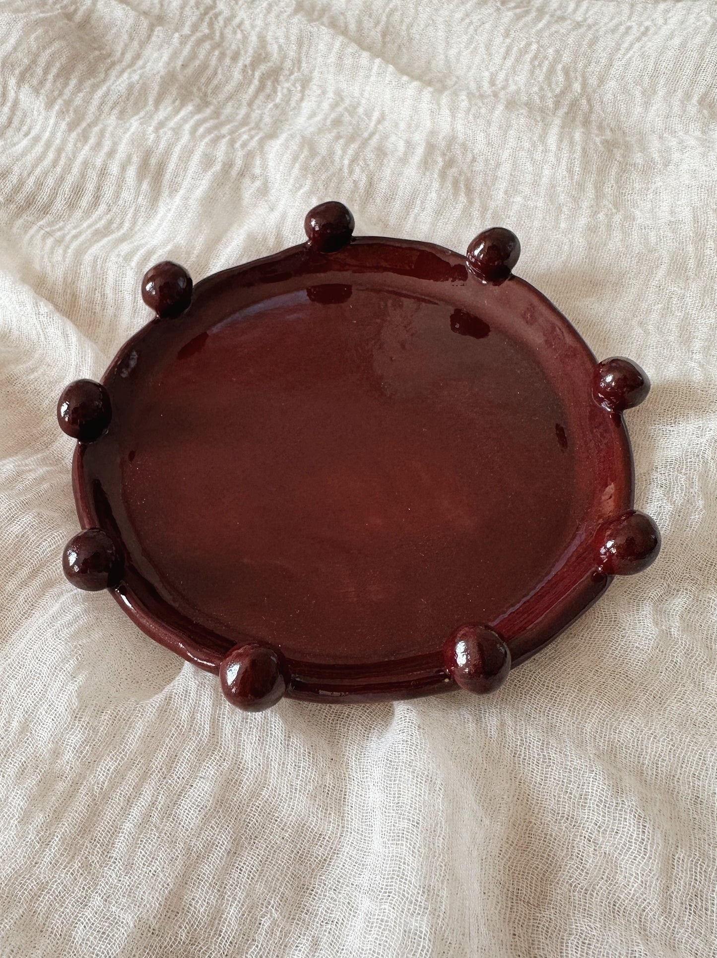 Bubble plate - Bordeaux