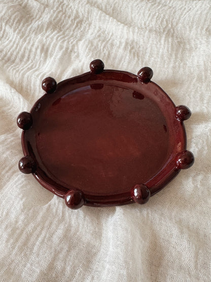 Bubble plate - Bordeaux