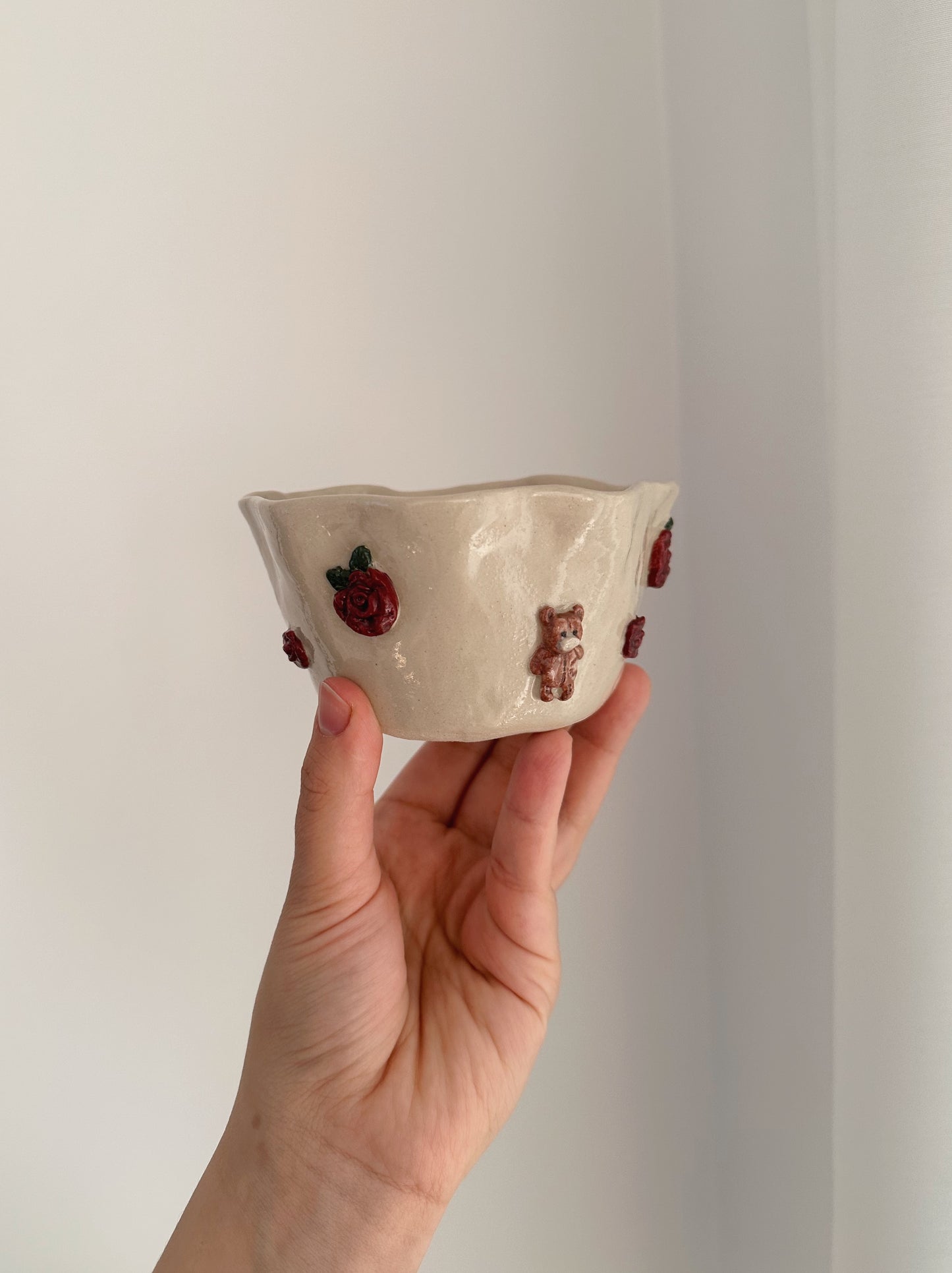 TEDDY x ROSES small bowl