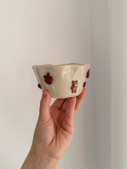 TEDDY x ROSES small bowl