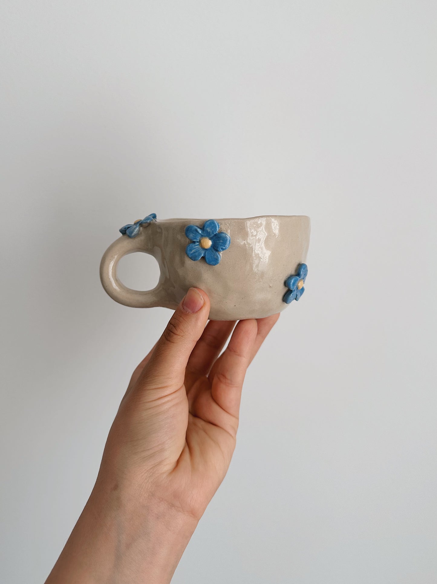 FLOWER mug blue flowers