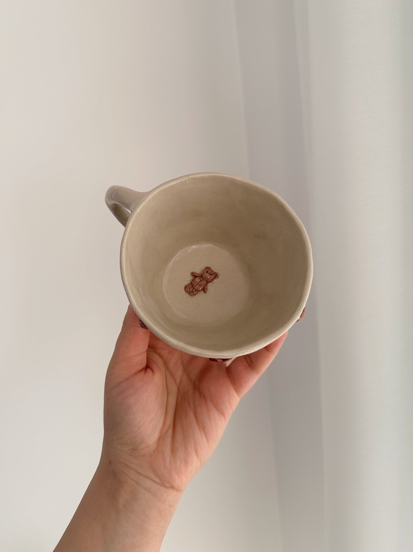 TEDDY mug with hearts