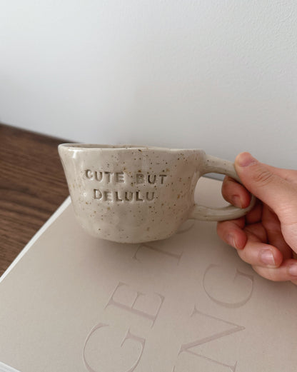 Cute but delulu mug (misshapen)