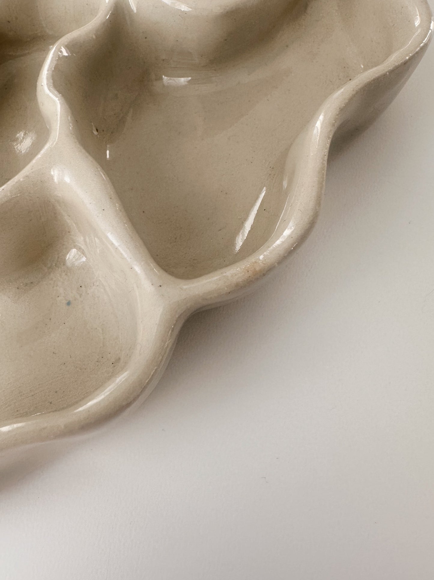 WAVY decorative dish (glaze defect)